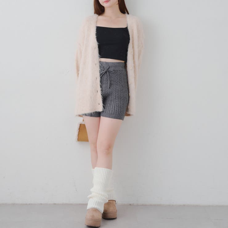 ケーブル編みニットショートパンツ | RMAF　NICE CLAUP / OLIVE des OLIVE | 詳細画像16 