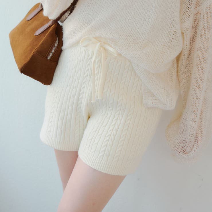 ケーブル編みニットショートパンツ | RMAF　NICE CLAUP / OLIVE des OLIVE | 詳細画像18 