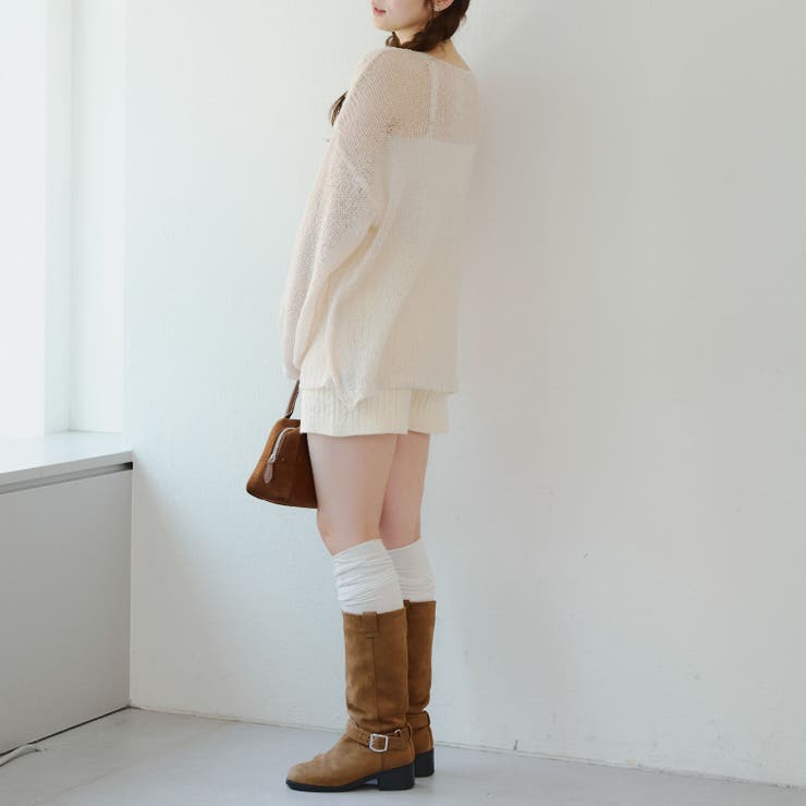 ケーブル編みニットショートパンツ | RMAF　NICE CLAUP / OLIVE des OLIVE | 詳細画像23 