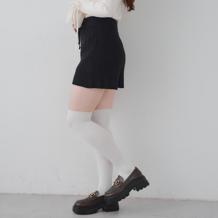 ケーブル編みニットショートパンツ | RMAF　NICE CLAUP / OLIVE des OLIVE | 詳細画像4 