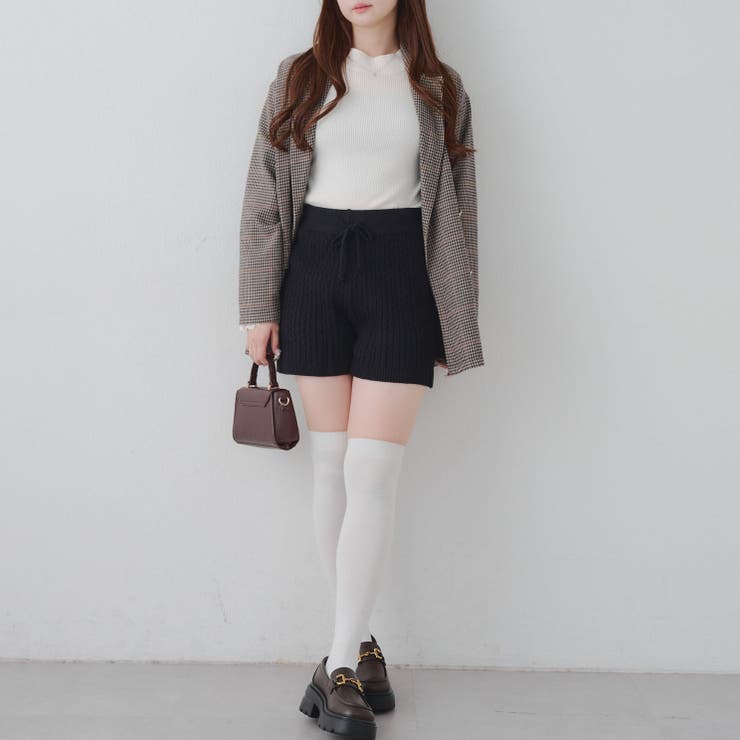 ケーブル編みニットショートパンツ | RMAF　NICE CLAUP / OLIVE des OLIVE | 詳細画像7 