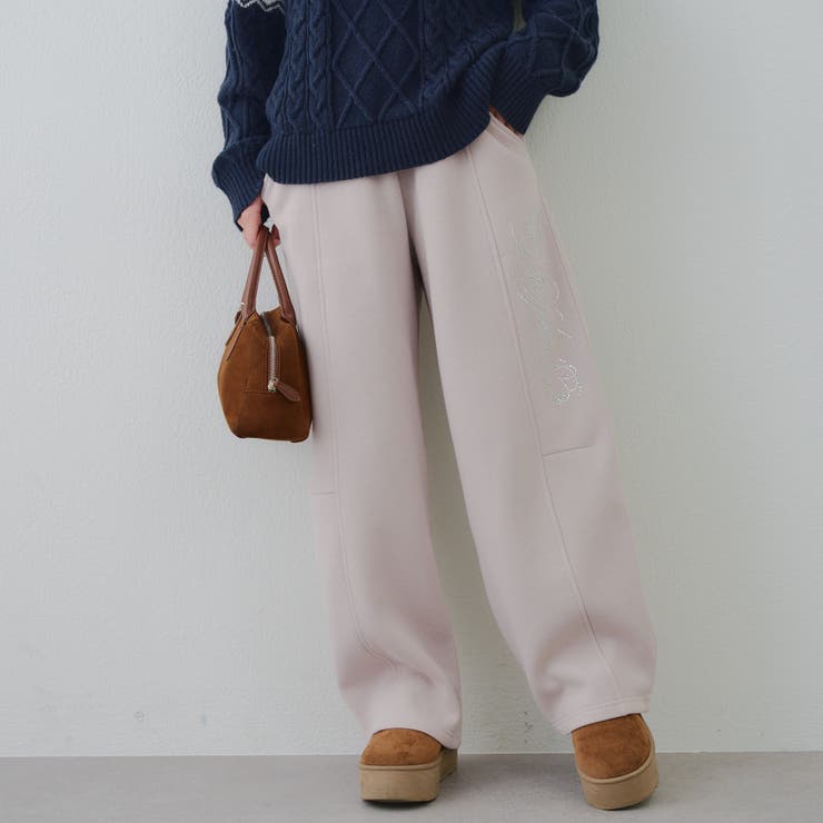 キラキラロゴスウェットパンツ | NICE CLAUP / OLIVE des OLIVE　OUTLET | 詳細画像14 