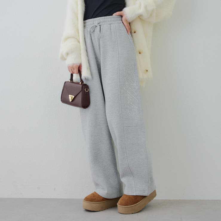 キラキラロゴスウェットパンツ | NICE CLAUP / OLIVE des OLIVE　OUTLET | 詳細画像24 