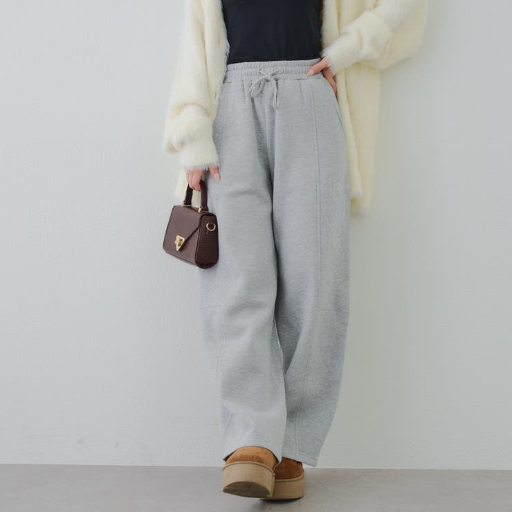 キラキラロゴスウェットパンツ | NICE CLAUP / OLIVE des OLIVE　OUTLET | 詳細画像27 