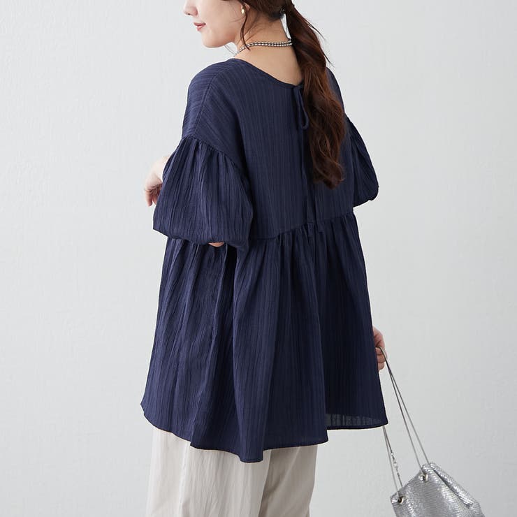 ネイビー | 大人前後2WAYチュニック | NICE CLAUP / OLIVE des OLIVE　OUTLET