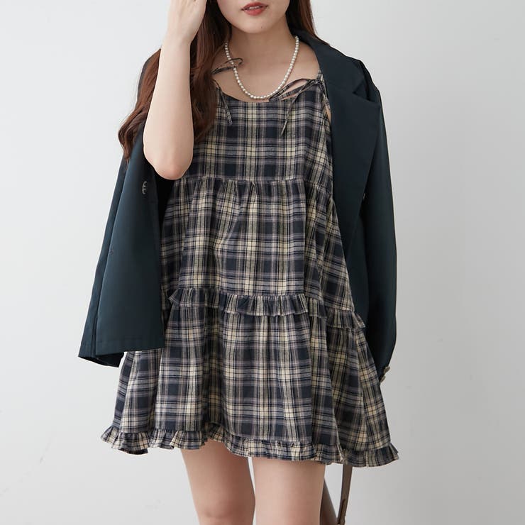 ティアードキャミチュニック[品番：NCLW0016639]｜NICE CLAUP / OLIVE