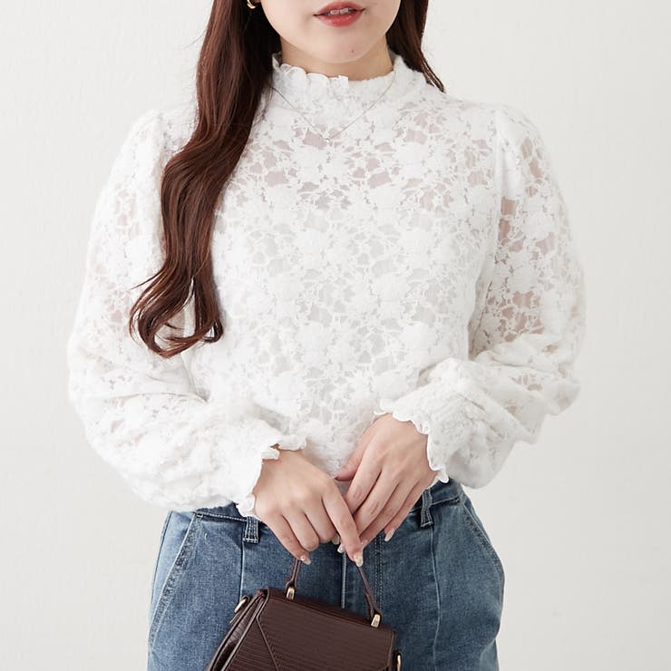 プチハイシャーリングブラウス | NICE CLAUP / OLIVE des OLIVE　OUTLET | 詳細画像5 