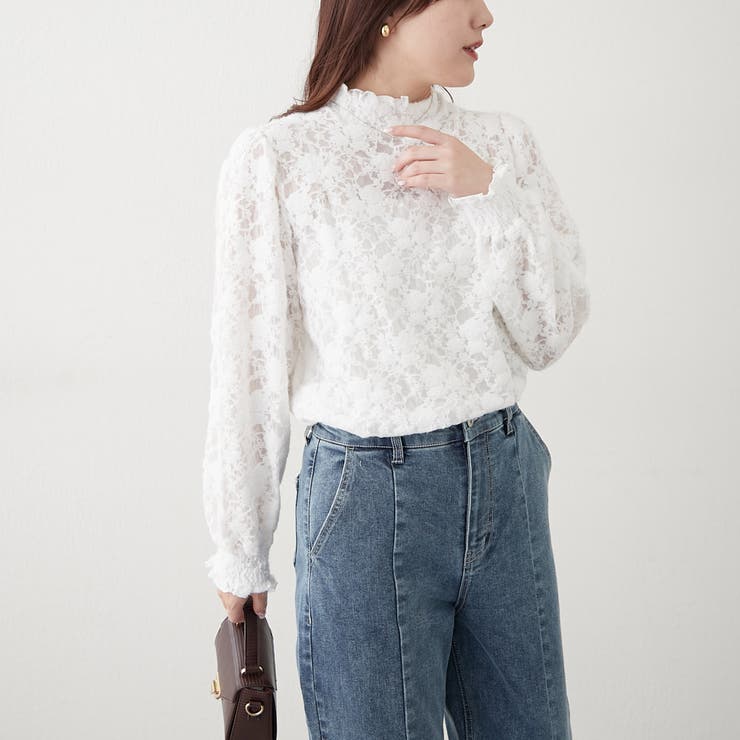 プチハイシャーリングブラウス | NICE CLAUP / OLIVE des OLIVE　OUTLET | 詳細画像9 