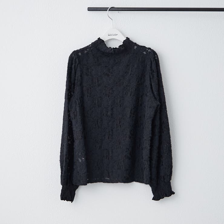 ブラック系 | プチハイシャーリングブラウス | NICE CLAUP / OLIVE des OLIVE　OUTLET
