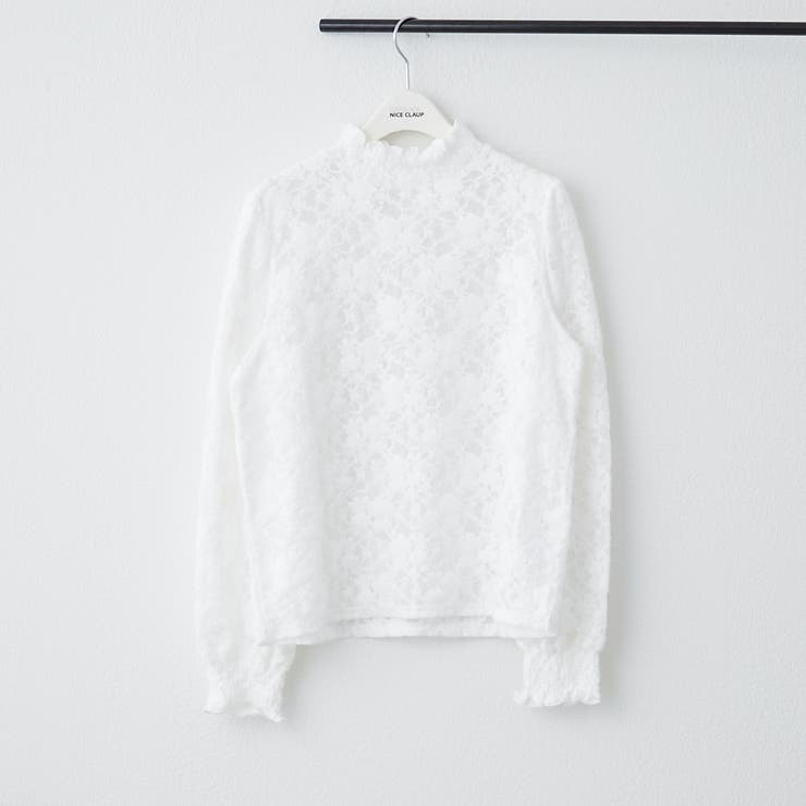 ホワイト系 | プチハイシャーリングブラウス | NICE CLAUP / OLIVE des OLIVE　OUTLET