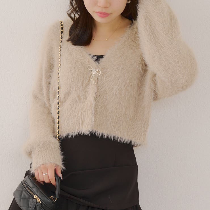 シャギーショートカーディガン | RMAF　NICE CLAUP / OLIVE des OLIVE | 詳細画像11 