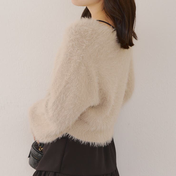 シャギーショートカーディガン | RMAF　NICE CLAUP / OLIVE des OLIVE | 詳細画像12 