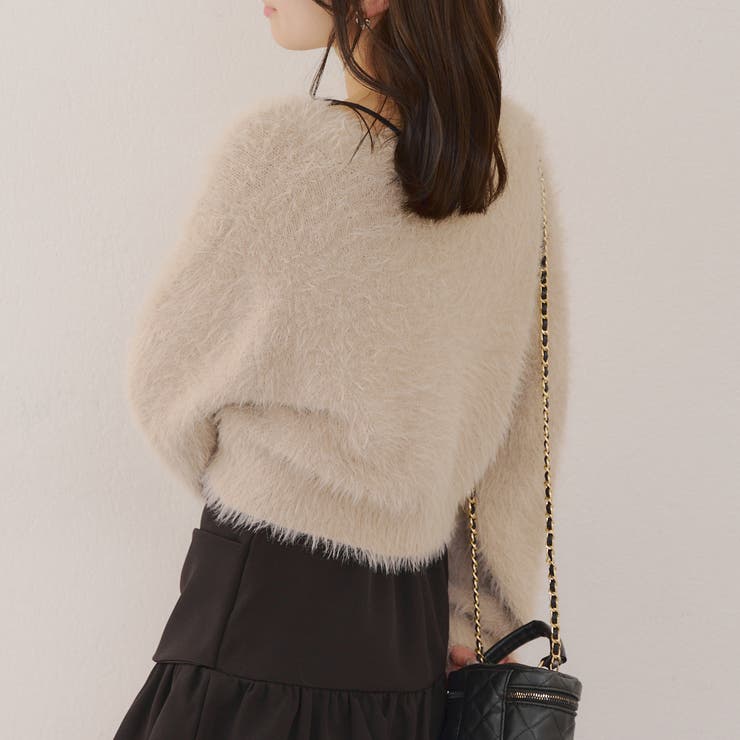 シャギーショートカーディガン | RMAF　NICE CLAUP / OLIVE des OLIVE | 詳細画像13 