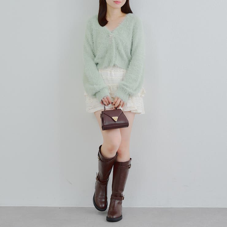 シャギーショートカーディガン | RMAF　NICE CLAUP / OLIVE des OLIVE | 詳細画像20 