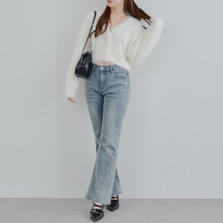 シャギーショートカーディガン | RMAF　NICE CLAUP / OLIVE des OLIVE | 詳細画像8 