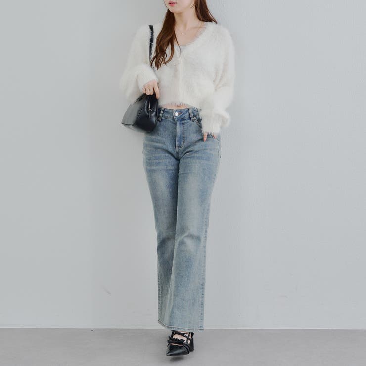 シャギーショートカーディガン | RMAF　NICE CLAUP / OLIVE des OLIVE | 詳細画像7 