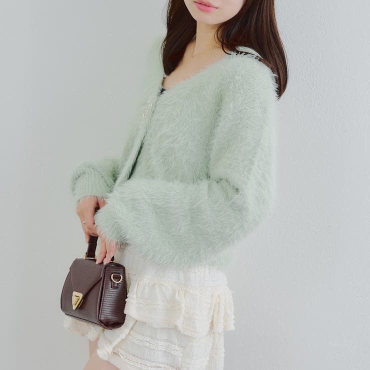 シャギーショートカーディガン | RMAF　NICE CLAUP / OLIVE des OLIVE | 詳細画像19 