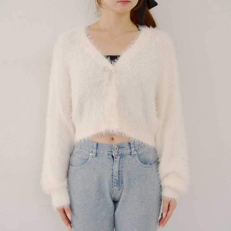 シャギーショートカーディガン | RMAF　NICE CLAUP / OLIVE des OLIVE | 詳細画像41 