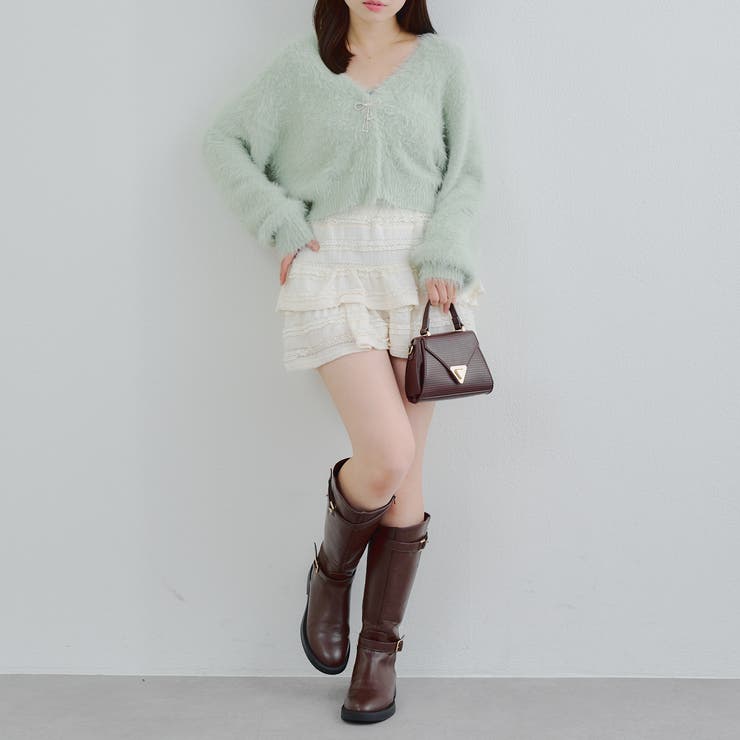 シャギーショートカーディガン | RMAF　NICE CLAUP / OLIVE des OLIVE | 詳細画像21 