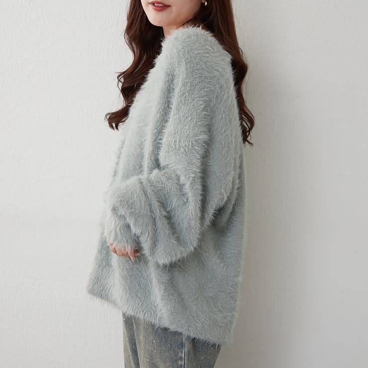 シャギーロングカーディガン[品番：OLOW0016218]｜RMAF NICE CLAUP