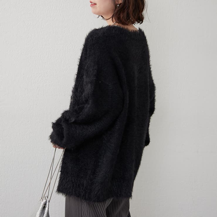 シャギーロングカーディガン[品番：OLOW0016218]｜RMAF NICE CLAUP