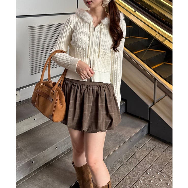 ケーブルZIPUPパーカー | NICE CLAUP / OLIVE des OLIVE　OUTLET | 詳細画像11 