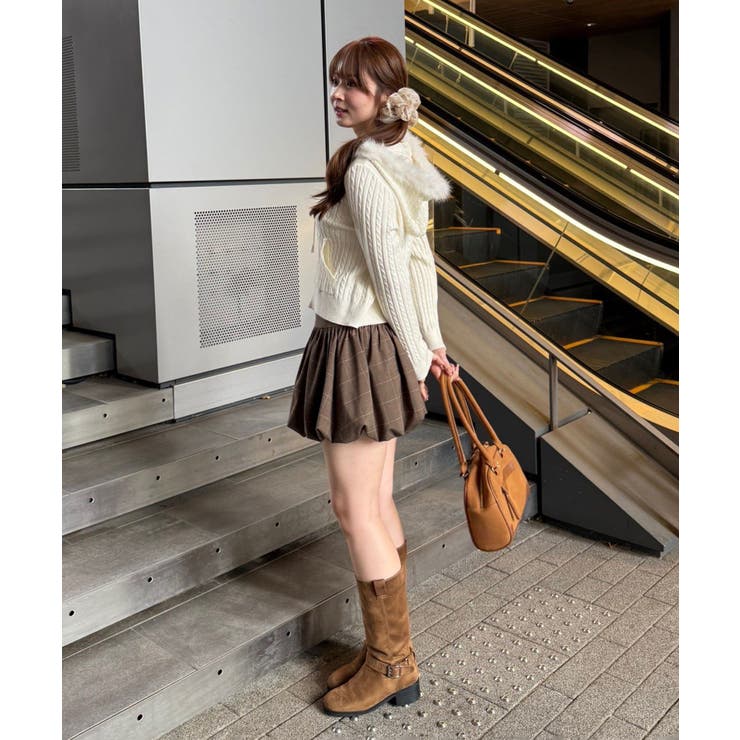 ケーブルZIPUPパーカー | NICE CLAUP / OLIVE des OLIVE　OUTLET | 詳細画像12 