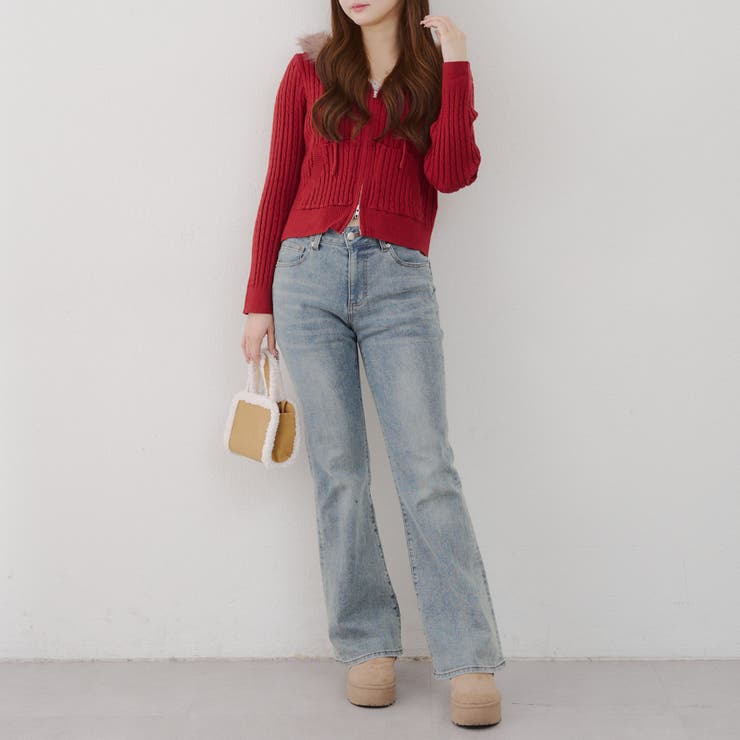 ケーブルZIPUPパーカー | NICE CLAUP / OLIVE des OLIVE　OUTLET | 詳細画像19 