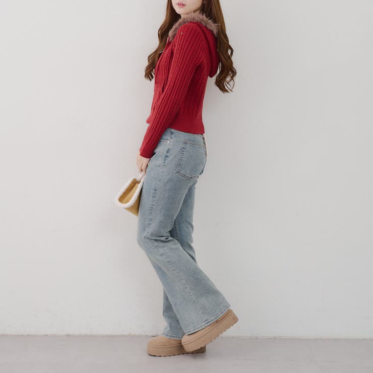 ケーブルZIPUPパーカー | NICE CLAUP / OLIVE des OLIVE　OUTLET | 詳細画像21 