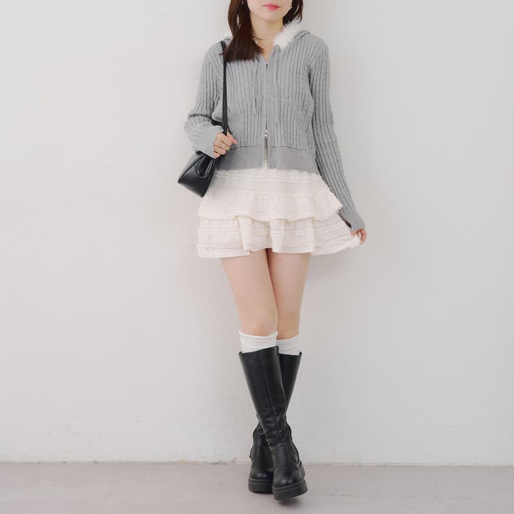 ケーブルZIPUPパーカー | NICE CLAUP / OLIVE des OLIVE　OUTLET | 詳細画像39 