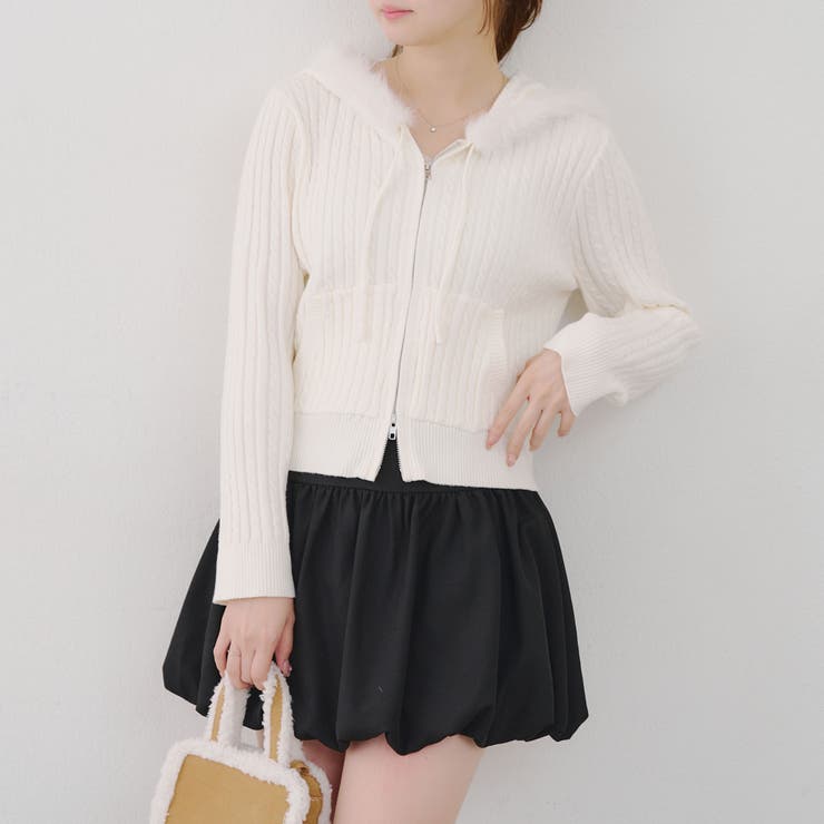 ケーブルZIPUPパーカー | NICE CLAUP / OLIVE des OLIVE　OUTLET | 詳細画像42 