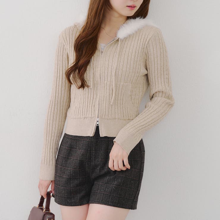 ケーブルZIPUPパーカー | NICE CLAUP / OLIVE des OLIVE　OUTLET | 詳細画像54 