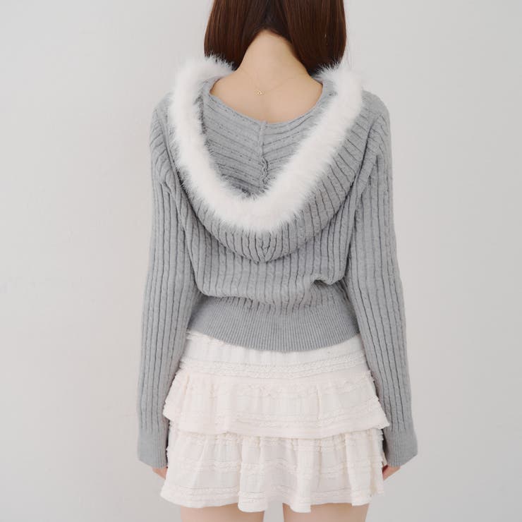 ケーブルZIPUPパーカー | NICE CLAUP / OLIVE des OLIVE　OUTLET | 詳細画像59 