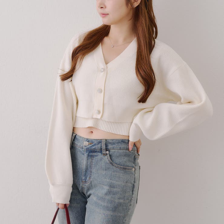 アイボリー | カーデ&キャミニットセット | NICE CLAUP / OLIVE des OLIVE　OUTLET