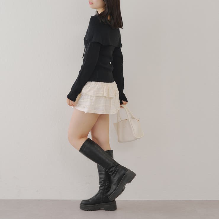 オフショルブローチ付きニット | NICE CLAUP / OLIVE des OLIVE　OUTLET | 詳細画像10 