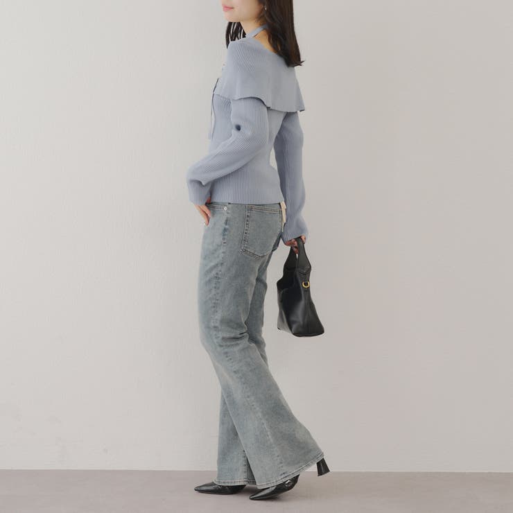 オフショルブローチ付きニット | NICE CLAUP / OLIVE des OLIVE　OUTLET | 詳細画像24 