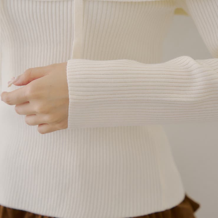 オフショルブローチ付きニット | NICE CLAUP / OLIVE des OLIVE　OUTLET | 詳細画像38 