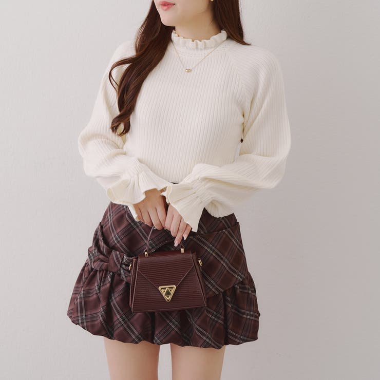 ボリューム袖ニットプルオーバー | NICE CLAUP / OLIVE des OLIVE　OUTLET | 詳細画像2 