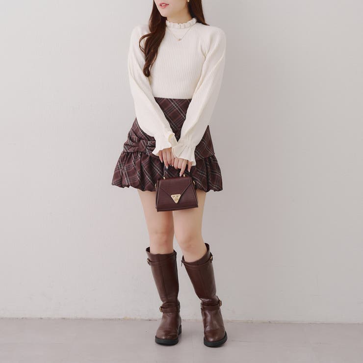 ボリューム袖ニットプルオーバー | NICE CLAUP / OLIVE des OLIVE　OUTLET | 詳細画像7 