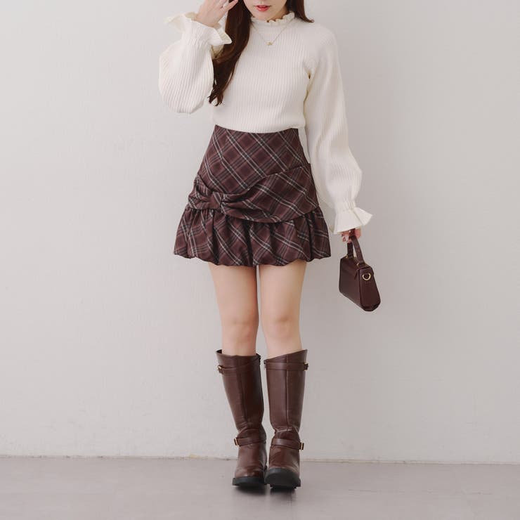 ボリューム袖ニットプルオーバー | NICE CLAUP / OLIVE des OLIVE　OUTLET | 詳細画像8 