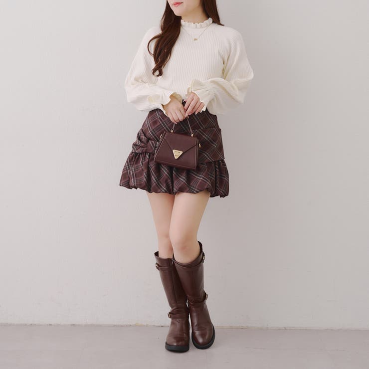 ボリューム袖ニットプルオーバー | NICE CLAUP / OLIVE des OLIVE　OUTLET | 詳細画像9 