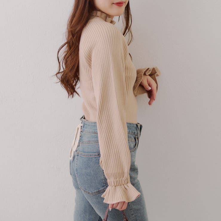 ボリューム袖ニットプルオーバー | NICE CLAUP / OLIVE des OLIVE　OUTLET | 詳細画像15 