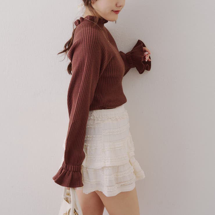 ボリューム袖ニットプルオーバー | NICE CLAUP / OLIVE des OLIVE　OUTLET | 詳細画像21 