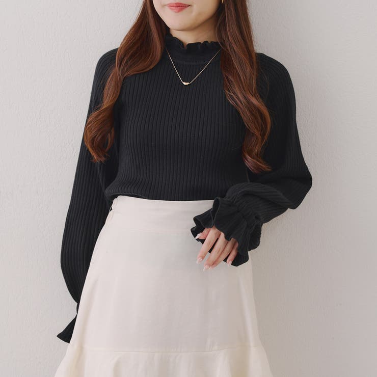 ボリューム袖ニットプルオーバー | NICE CLAUP / OLIVE des OLIVE　OUTLET | 詳細画像23 