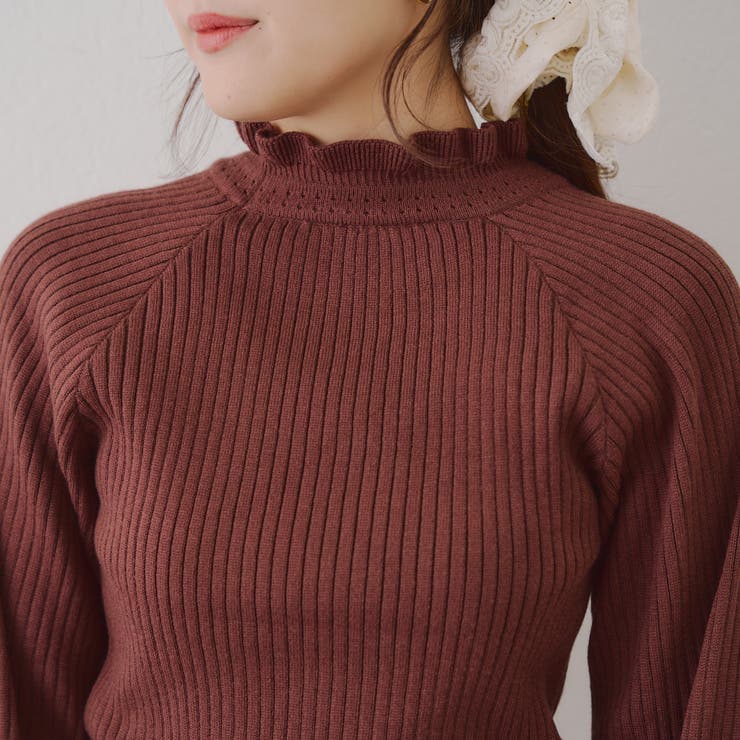ボリューム袖ニットプルオーバー | NICE CLAUP / OLIVE des OLIVE　OUTLET | 詳細画像31 