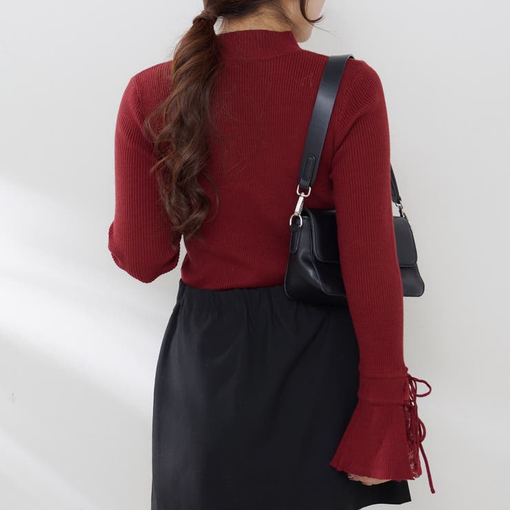 手元まで華やかに可愛く。袖レース&リボンニットトップス | RMAF　NICE CLAUP / OLIVE des OLIVE | 詳細画像53 