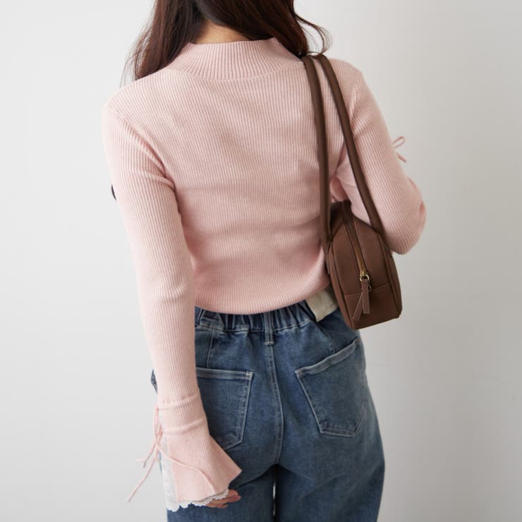 手元まで華やかに可愛く。袖レース&リボンニットトップス | RMAF　NICE CLAUP / OLIVE des OLIVE | 詳細画像60 