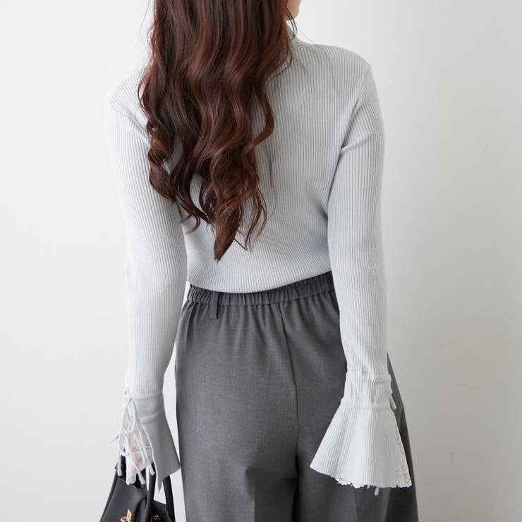 手元まで華やかに可愛く。袖レース&リボンニットトップス | RMAF　NICE CLAUP / OLIVE des OLIVE | 詳細画像67 