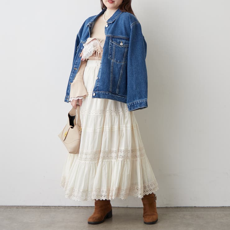 手元まで華やかに可愛く。袖レース&リボンニットトップス | RMAF　NICE CLAUP / OLIVE des OLIVE | 詳細画像80 