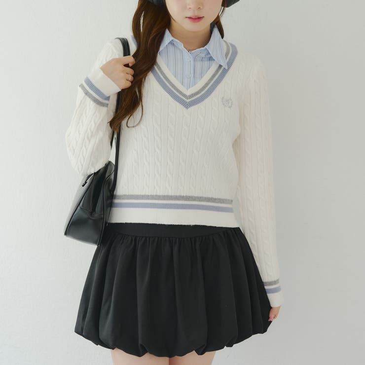 【MARCHES】シャツ&ニットドッキング | NICE CLAUP / OLIVE des OLIVE　OUTLET | 詳細画像6 